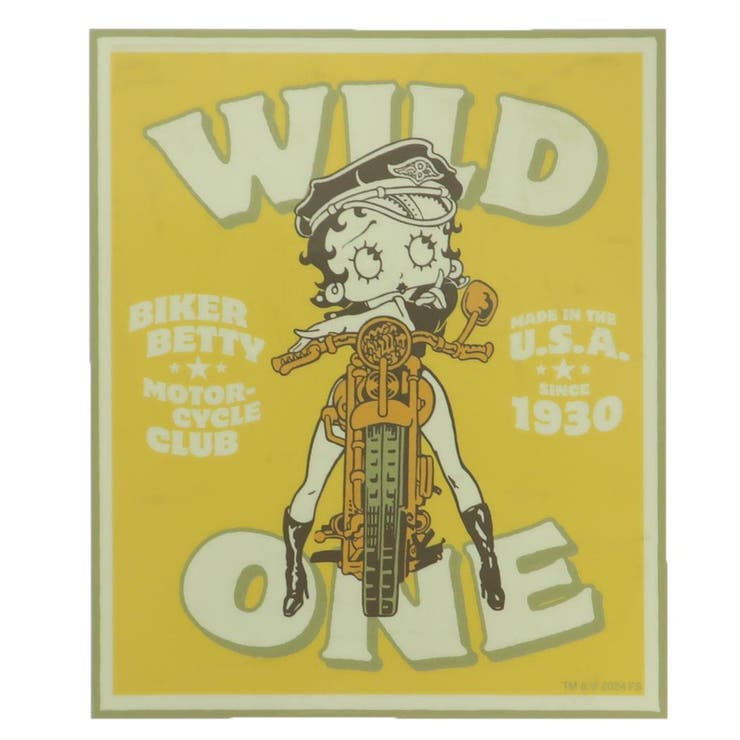 cinemacollection ベティブープ ビッグシール アウトドアステッカー バイク BETTY BOOP スモールプラネット デコシール 耐水性 キャラクター グッズ 文房具