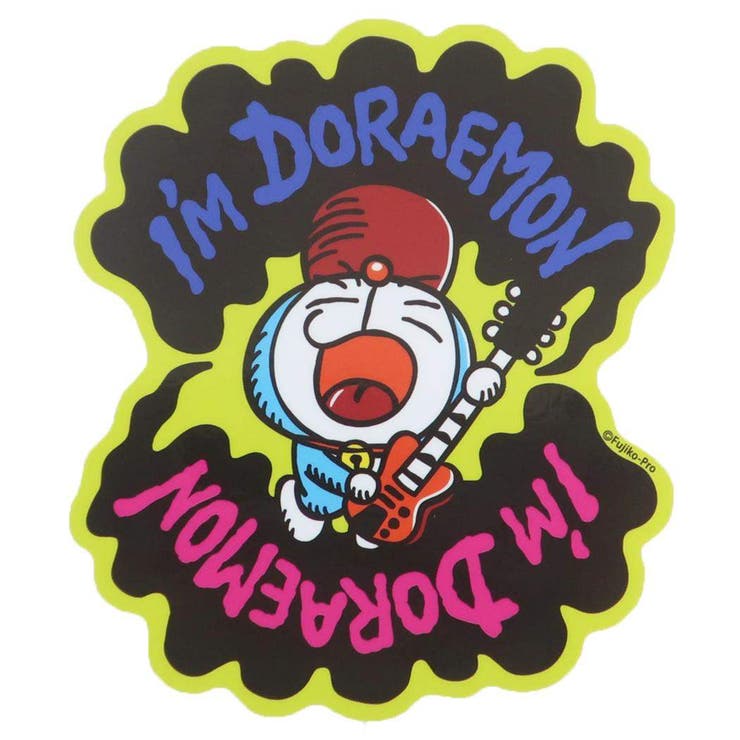 cinemacollection アイムドラえもん ビッグシール アウトドアステッカー ギター サンリオ スモールプラネット デコシール 耐水性 アニメキャラクター グッズ 文房具