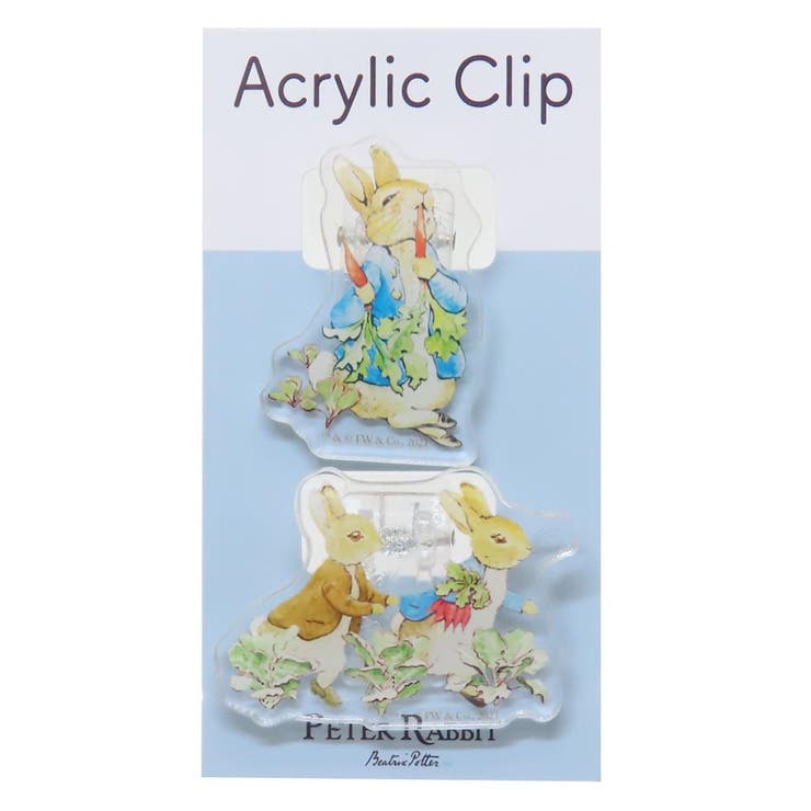 cinemacollection ピーターラビット クリップ アクリルクリップ S＆C 事務用品 絵本キャラクター グッズ 文房具