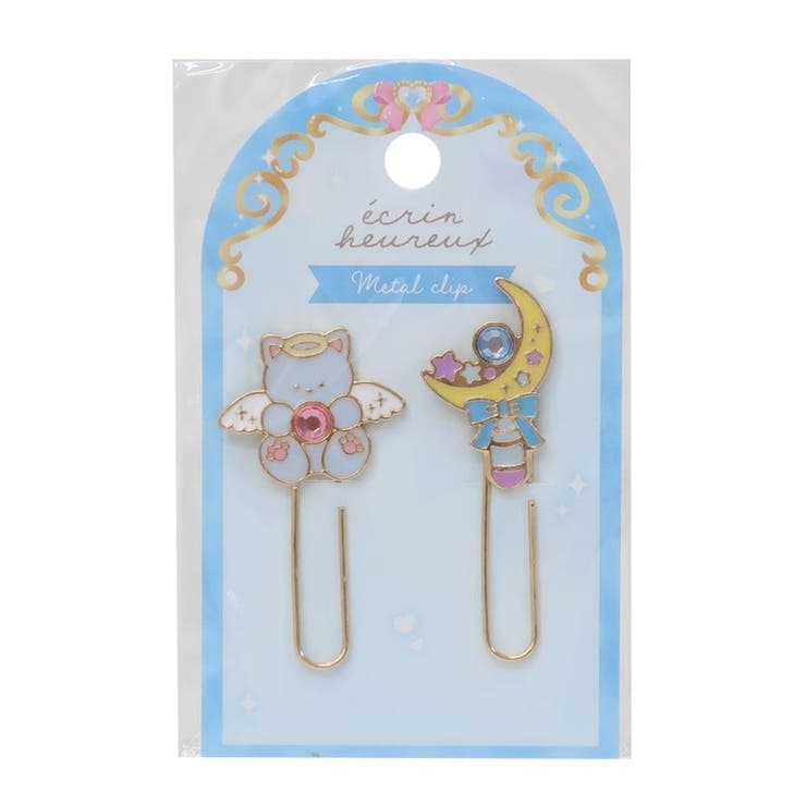 cinemacollection ECRIN HEUREUX エクランウルー クリップ ストーン付クリップ エンジェル カミオジャパン 事務用品 書類整理 かわ...