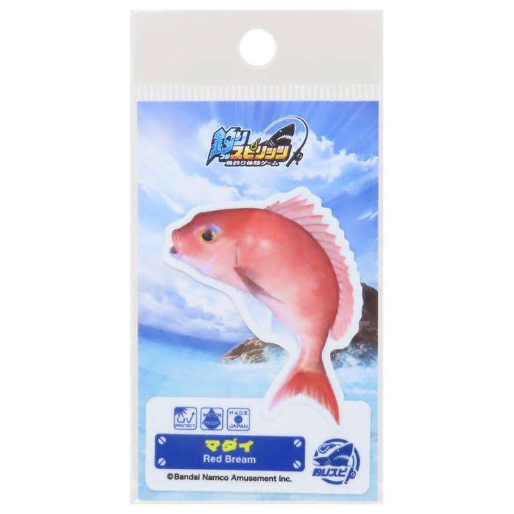 cinemacollection 釣りスピリッツ ダイカットシール ダイカットステッカー マダイ ゼネラルステッカー 耐水耐光 デコステッカー キャラクター グ...