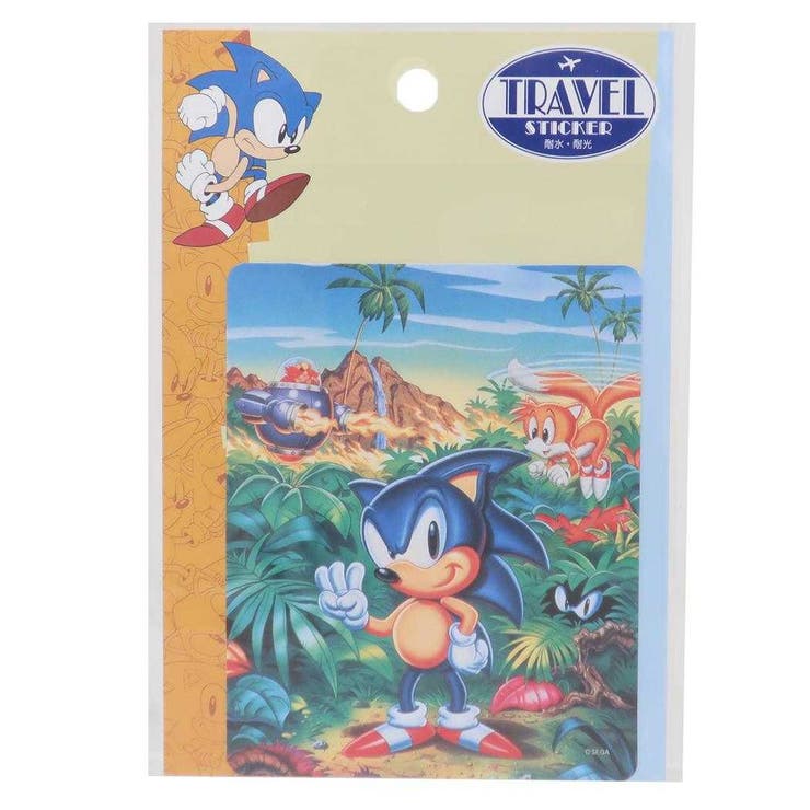 【10％OFFクーポン！4/10(金)1:59まで】cinemacollection ソニック ザ ヘッジホッグ ダイカットシール トラベルステッカー ANGEL ISLAND エンスカイ 耐水 耐光 キャラクター グッズ 文房具