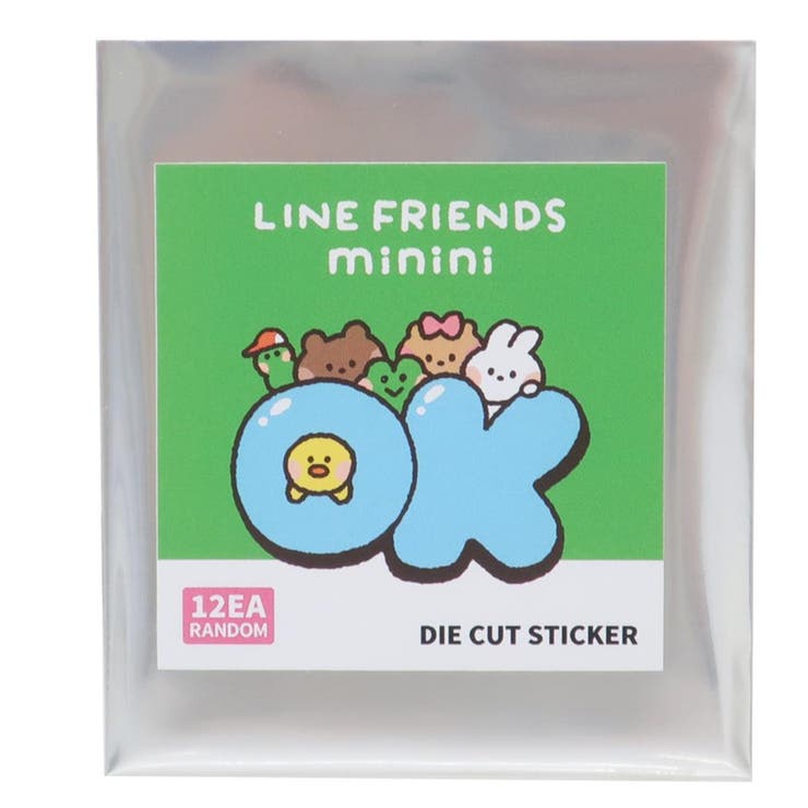 cinemacollection LINE FRIENDS minini ダイカットシール ダイカットステッカー 全12種 サンタン コレクション雑貨 キャラク...