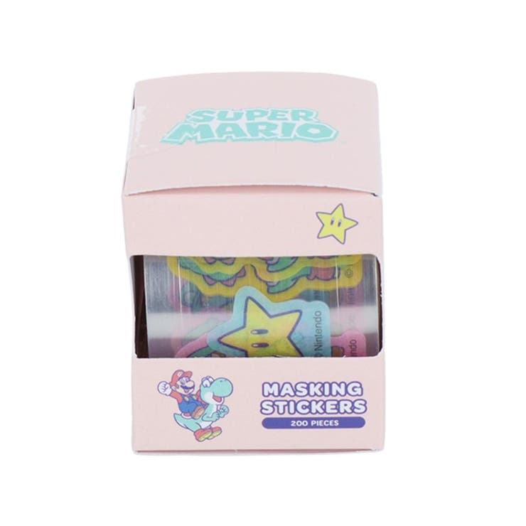 【10％OFFクーポン！1/16(金)1:59まで】cinemacollection スーパーマリオブラザーズ マスキングテープ ボックス入マスキングシール 味方 サンスター文具 デコレーション キャラクター グッズ 文房具