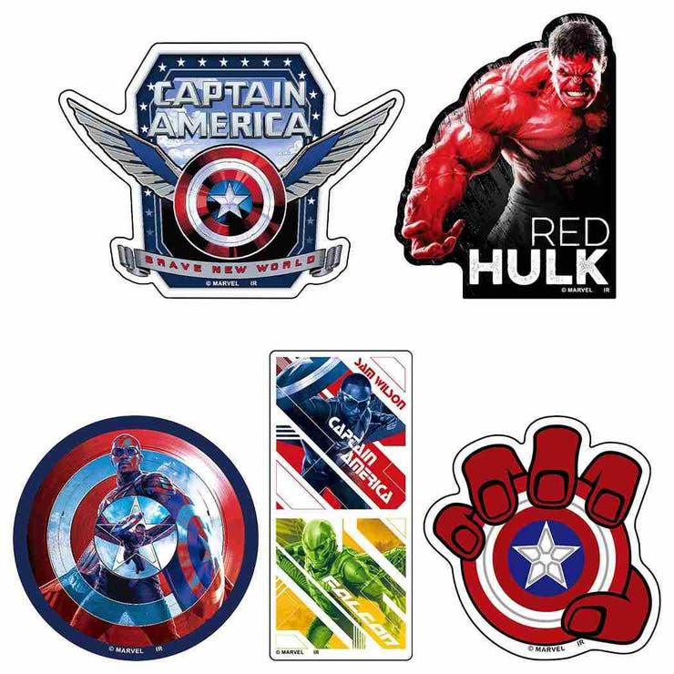 cinemacollection キャプテンアメリカ:ブレイブ ニュー ワールド ダイカットシール ステッカーセット 5枚入り MARVEL インロック コレク...