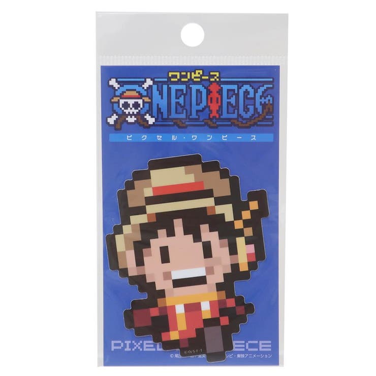 【10%OFFクーポン!11/27(木)1:59まで】cinemacollection ワンピース ダイカットシール ビニールステッカー ピクセル ルフィ エッ...
