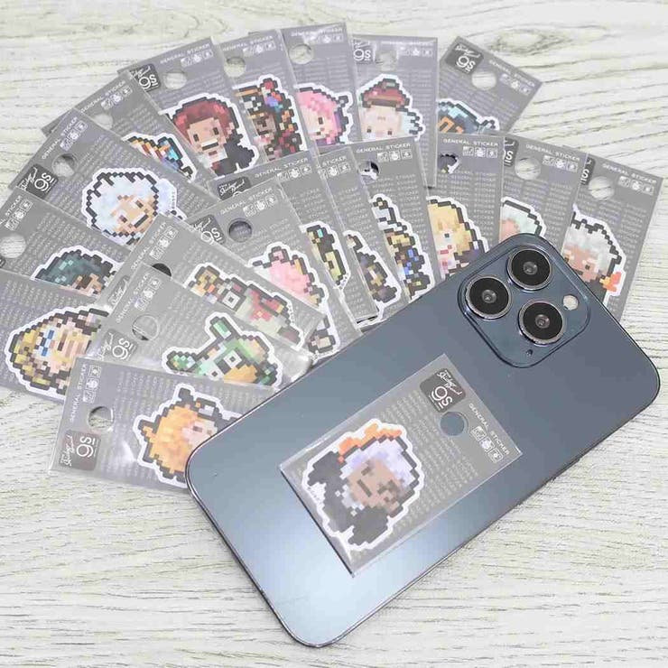 cinemacollection ワンピース ビニールシール ダイカットミニステッカー ピクセル Sサイズ ステューシー エッグヘッドver 少年ジャンプ ゼネラルステッカー 耐水耐光 デコステッカー アニメキャラクター グッズ 文房具