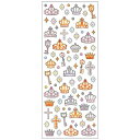 cinemacollection シールシート ホログラムシール 王冠 クローズピン デコレーション 手帳デコ DECOシール グッズ 文房具