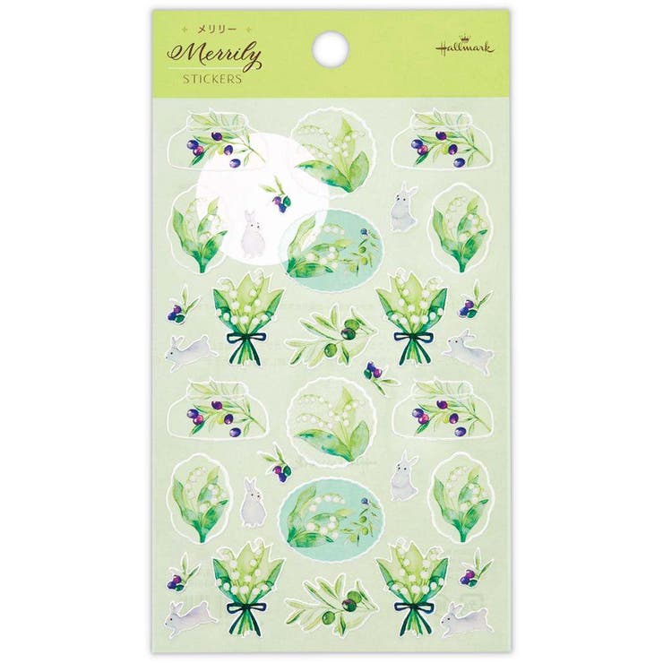 cinemacollection Merrily メリリー シールシート シール シールMRグリーン 日本ホールマーク 手帳デコ デコシール かわいい グッズ ...