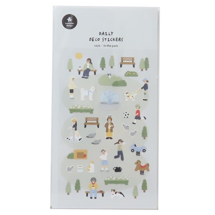 【ポイント2倍＆クーポン！3/11(水) 1:59まで】cinemacollection シールシート スワテリエステッカー in the park S＆C デコレーション DECOシール かわいい グッズ 文房具