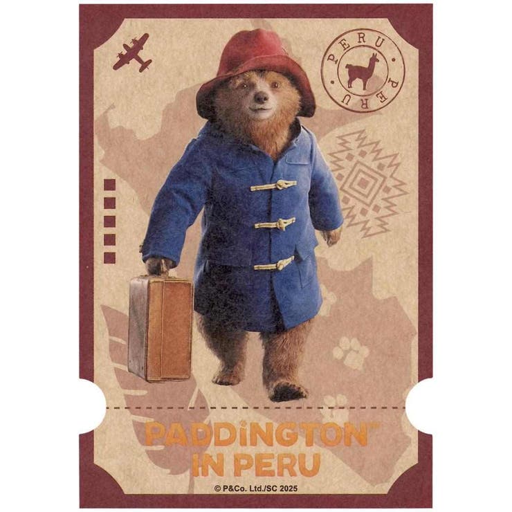 cinemacollection パディントン 消えた黄金郷の秘密 ビッグシール クラフトステッカー A インロック コレクション雑貨 デコシール キャラクター...