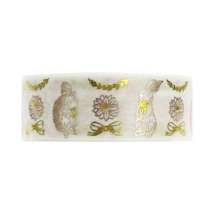 cinemacollection Shinzi Katoh シンジ カトウ マステ きらぴかマスキングテープ 15mm幅 星アカリ うさぎとりす シール堂印刷 ...