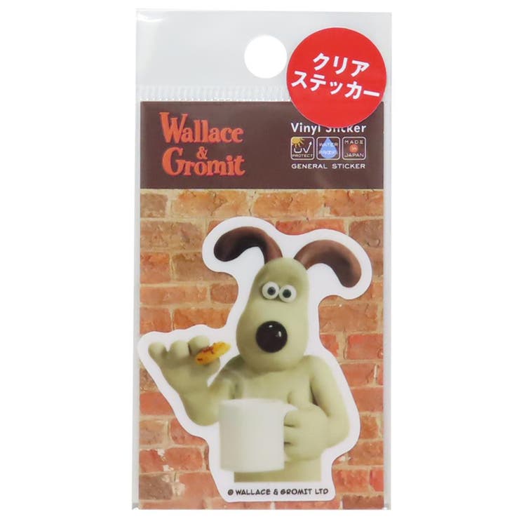 cinemacollection ウォレスとグルミット ビニールシール ダイカットクリアミニステッカー コーヒー02 ゼネラルステッカー 耐水耐光 デコステッカ...
