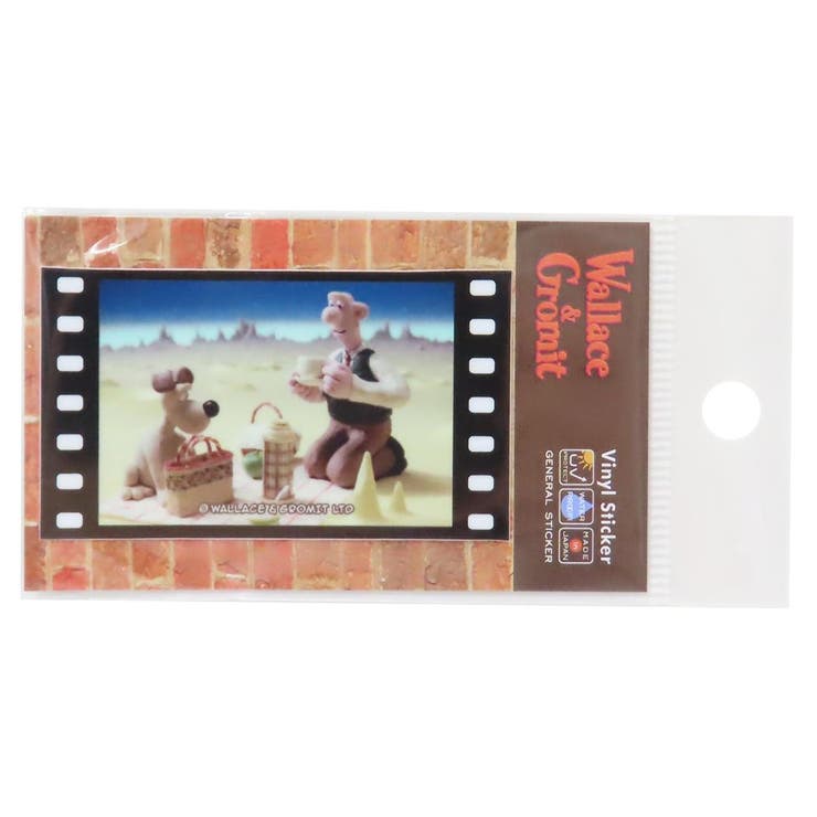 cinemacollection ウォレスとグルミット ビニールシール 場面写真ステッカー ピクニック ゼネラルステッカー 耐水耐光 デコステッカー キャラクタ...