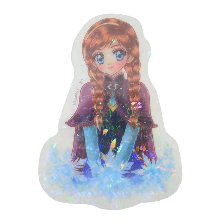 【10％OFFクーポン！2/10(火)1:59まで】cinemacollection アナと雪の女王x中川翔子 ダイカットシール ホロラミクリアシール アナ ディズニー カミオジャパン デコレーション キャラクター グッズ 文房具