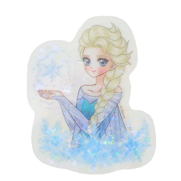 【10％OFFクーポン！2/10(火)1:59まで】cinemacollection アナと雪の女王x中川翔子 ダイカットシール ホロラミクリアシール エルサ ディズニー カミオジャパン デコレーション キャラクター グッズ 文房具