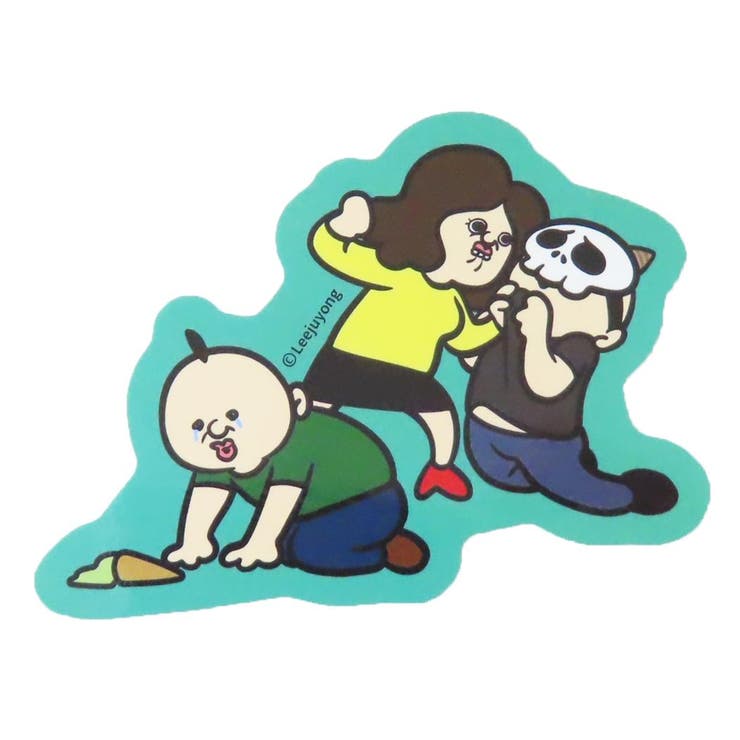 cinemacollection パンパンくんの日常 ダイカットシール 耐水ステッカー グリーン S&C デコレーション キャラクター グッズ 文房具