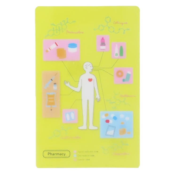 【10％OFFクーポン！11/27(木)1:59まで】cinemacollection STUDY HOLIC しおり クリアブックマーク 薬..