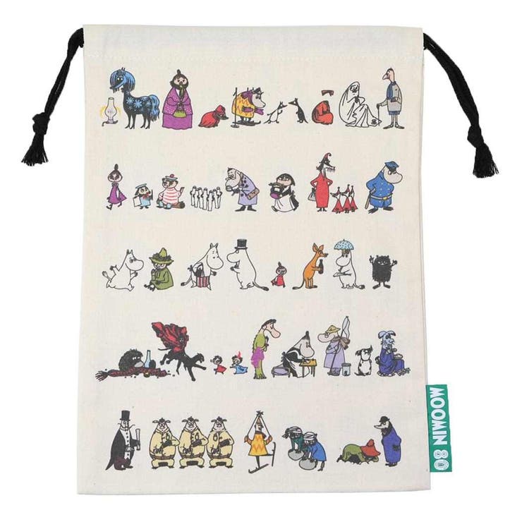 【10％OFFクーポン！本日実施中】cinemacollection ムーミン 巾着袋 きんちゃくポーチ オールスター 北欧 ワタナベ 小物入れ キャラクター グッズ 浴衣・着物