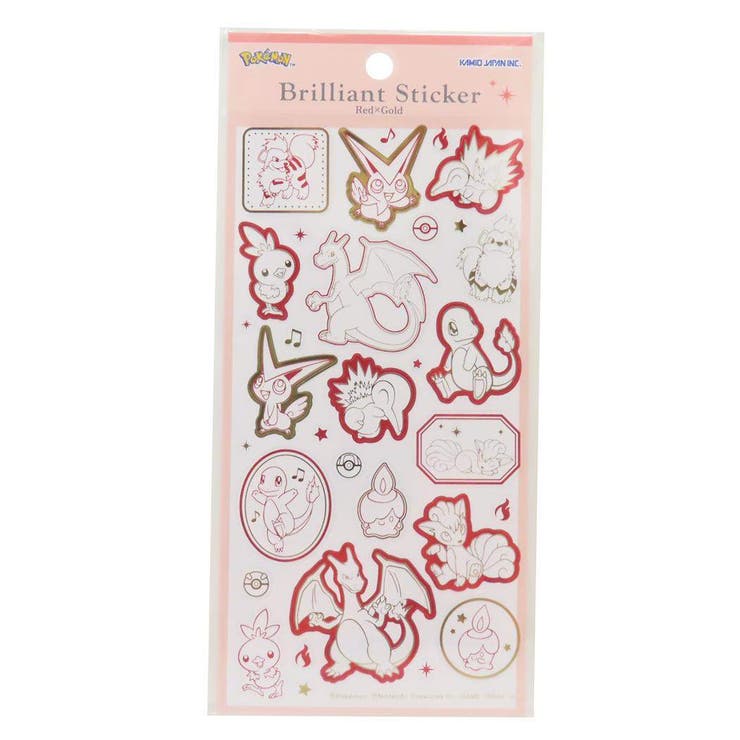 cinemacollection ポケットモンスター シールシート ブリリアントステッカー ほのおタイプ ポケモン カミオジャパン デコシール デコレーション ...