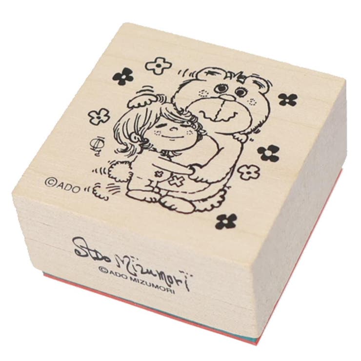 cinemacollection 水森亜土 はんこ 木製スタンプ ベアー カミオジャパン 手帳デコ デコレーション キャラクター グッズ 文房具