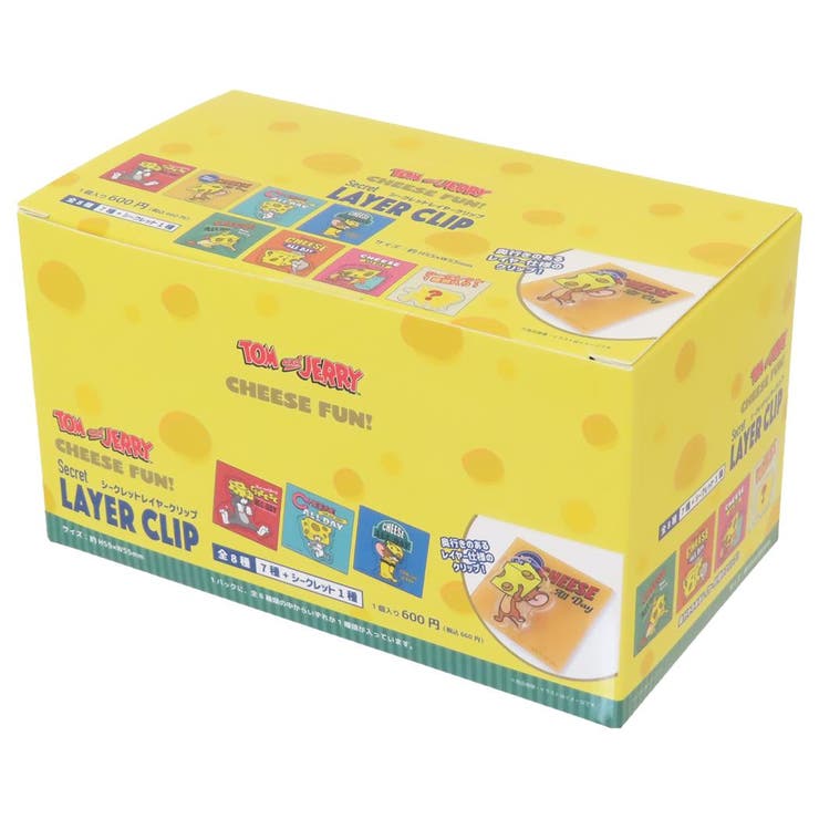 cinemacollection トムとジェリー クリップ シークレットレイヤークリップ 全8種 8個入セット CHEESE FUN！ ワーナーブラザース ティーズファクトリー コレクション雑貨 まとめ買い キャラクター グッズ 文房具
