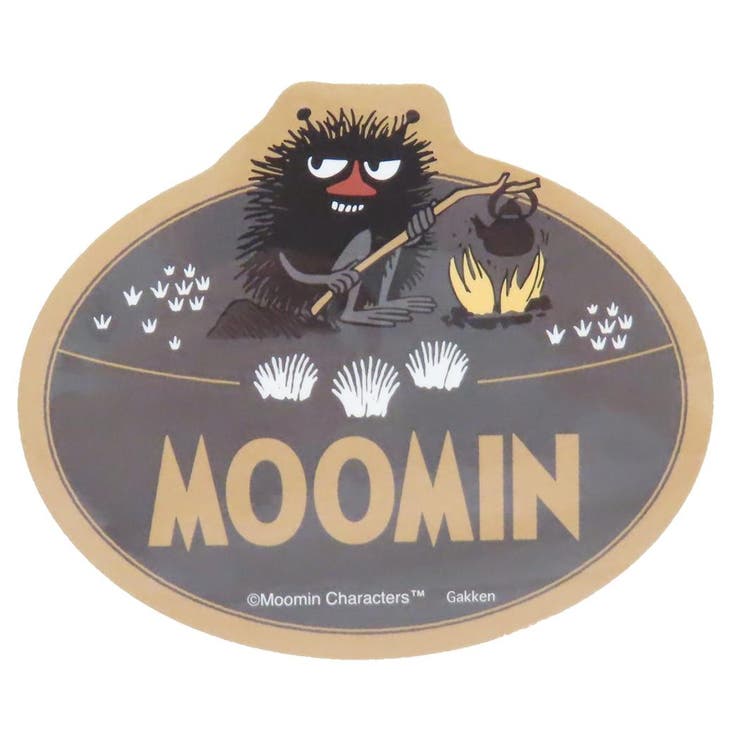 cinemacollection ムーミン ダイカットシール アウトドアステッカー たき火 北欧 学研ステイフル スマホステッカー 耐光 防水 キャラクター グッズ 文房具