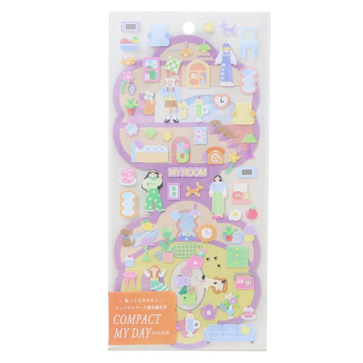 cinemacollection シールシート コンパクトマイデイステッカー マイルーム クーリア デコレーション かわいい グッズ 文房具