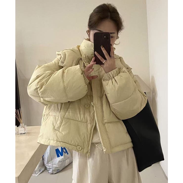 aimoha ポケットデザインショートダウン アウター(コート・ジャケットなど)