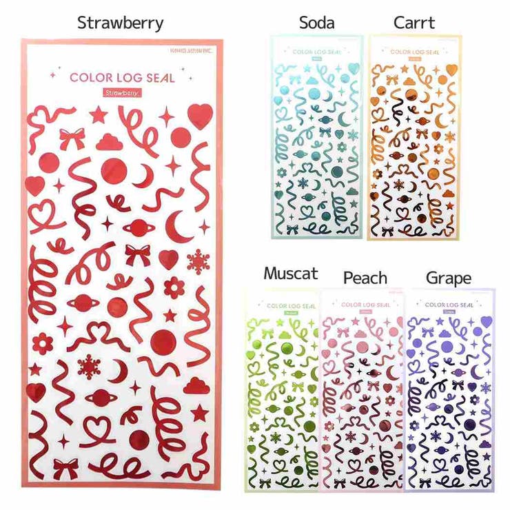 cinemacollection シールシート COLOR LOG SEAL カミオジャパン デコレーション 手帳デコ グッズ シネマコレクション 文房具