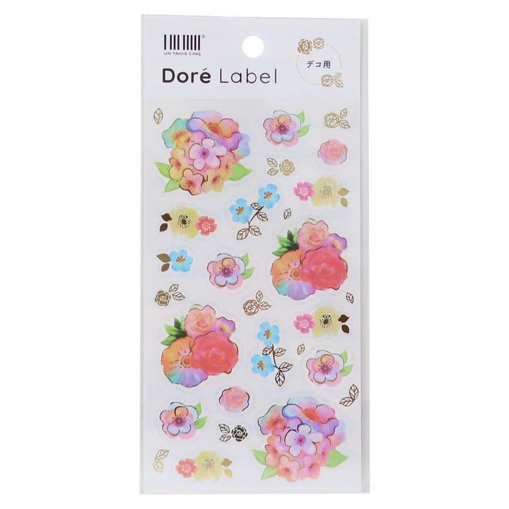 【10％OFFクーポン！5/16(土)1:59まで】cinemacollection Dore Label シールシート 箔モチーフ ブーケ ヒサゴ デコレーション デコシール かわいい グッズ 文房具