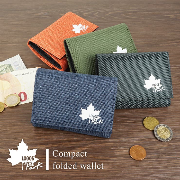 【10%OFFクーポン!11/27(木)1:59まで】e-mono men LOGOSPark 三つ折り財布 コンパクト財布 財布 折りたたみ財布 カジュアル ...