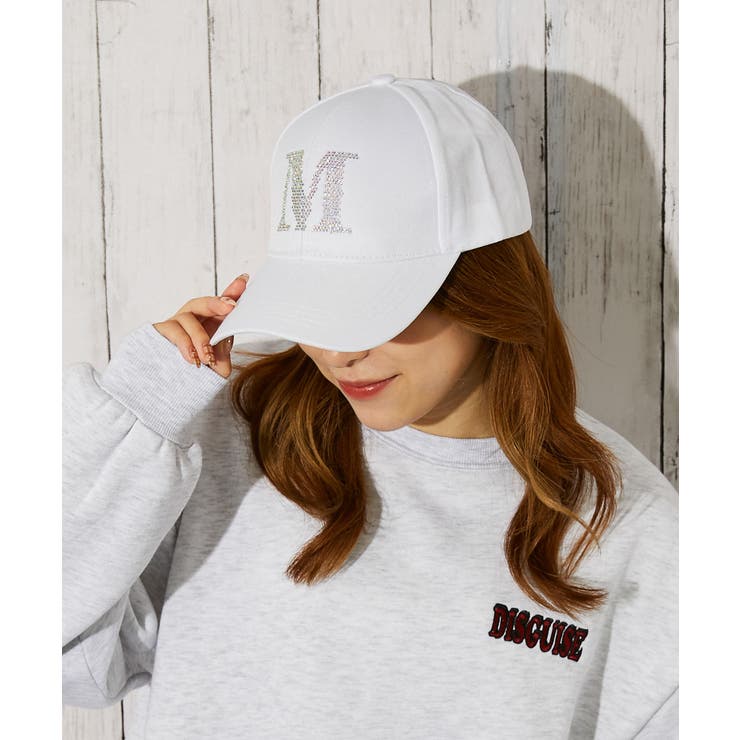 GORGE 《ラインストーンロゴ×Mデザイン》レディース　キャップ　ストリート　カジュアル　春夏秋 帽子