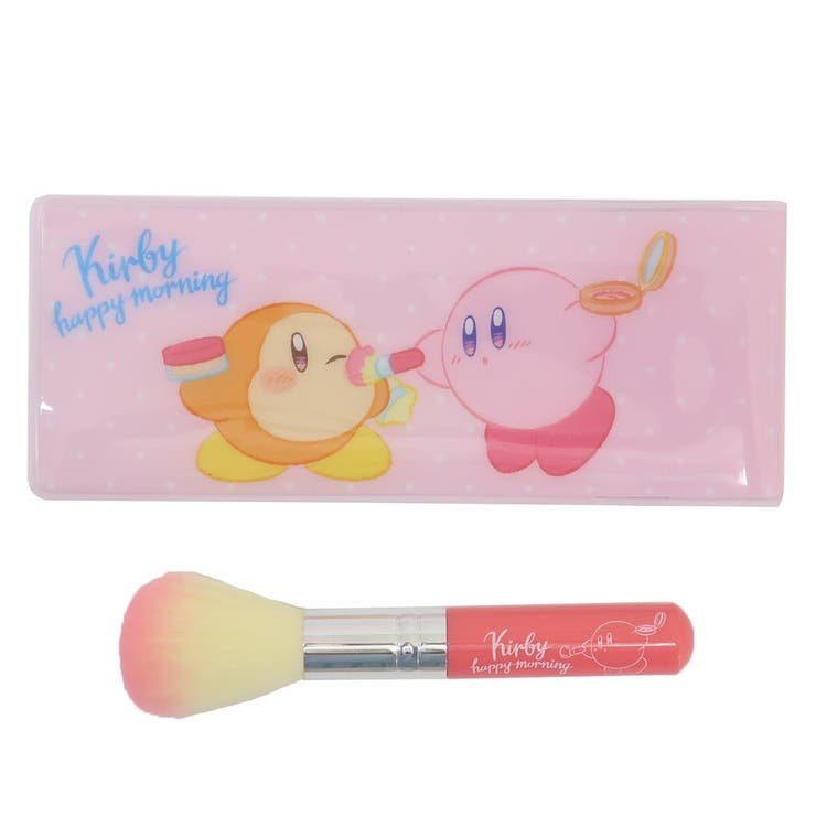 cinemacollection 星のカービィ コスメ雑貨 メイクブラシ ケース付き ハッピーモーニング エンスカイ メイク小物 かわいい キャラクター グッズ メイク小物