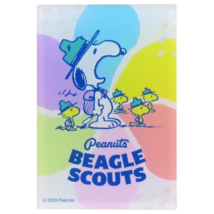 【10％OFFクーポン！本日実施中】cinemacollection スヌーピー 磁石 アクリルマグネット BEAGLE SCOUTS フラワー ピーナッツ 牛久保工芸社 冷蔵庫 キッチン キャラクター グッズ 食器・キッチン用品