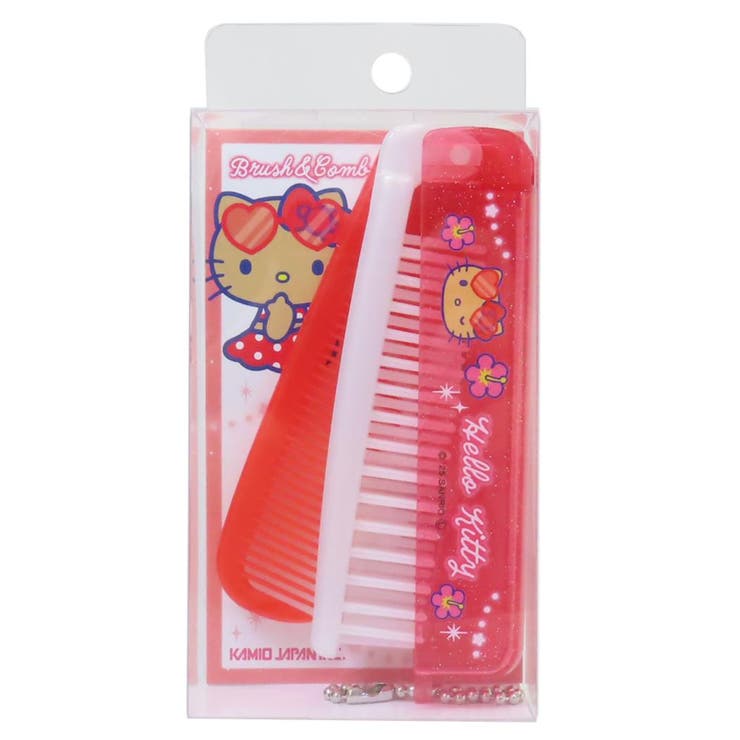 cinemacollection ハローキティ ヘアブラシ 折りたたみブラシ＆コーム night p ...