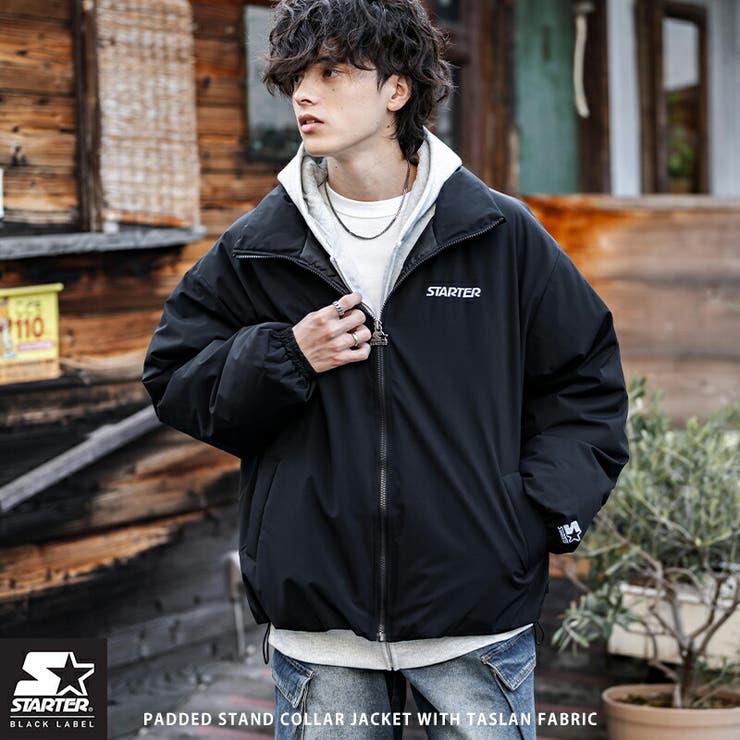 Rocky Monroe ファイバーダウンジャケット 中綿 アウター メンズ レディース ブルゾン ロゴ 刺繍 ワンポイント 防風 撥水 ストレッチ 無地 軽量...