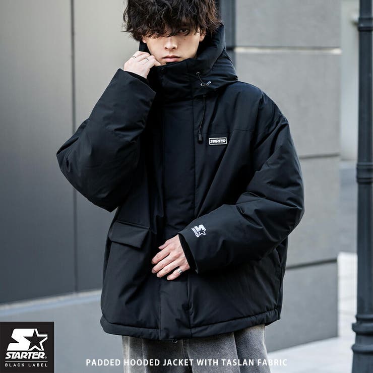 Rocky Monroe ファイバーダウンジャケット 中綿 アウター フードジャケット メンズ レディース ブルゾン ロゴ 刺繍 ワンポイント 防風 撥水 スト...