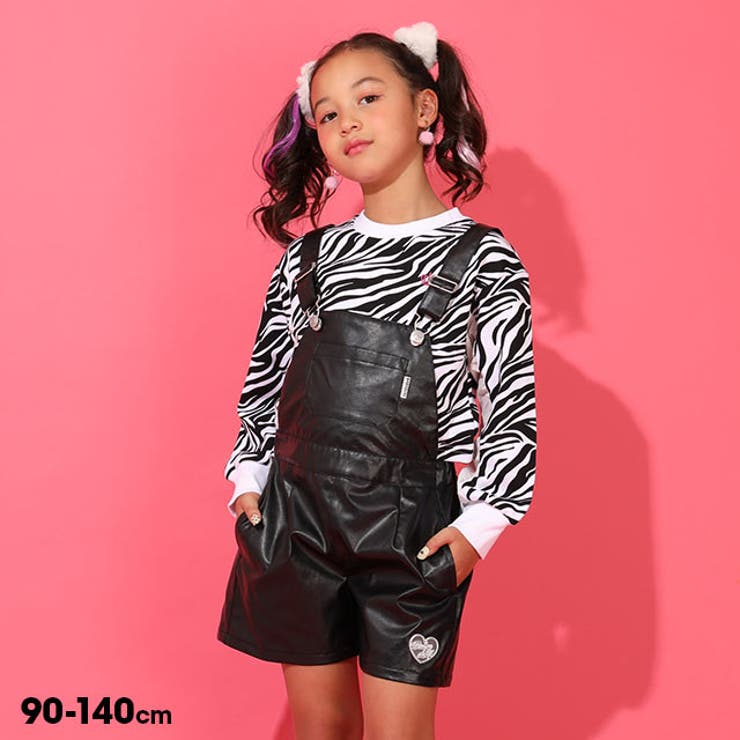 【10％OFFクーポン！11/27(木)1:59まで】BABYDOLL エコレザーサロペット 0928K パンツ・ズボン