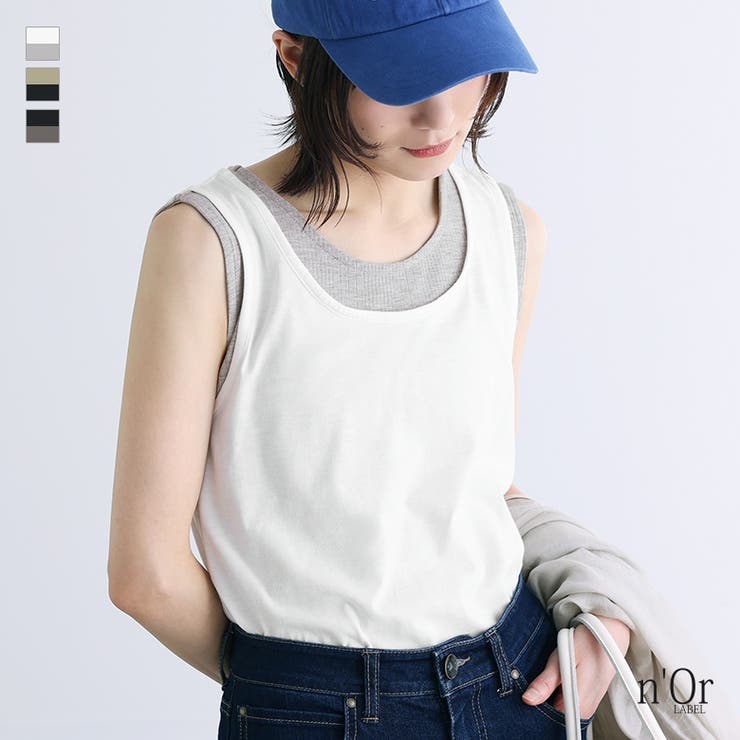 osharewalker n'OrLABELレイヤードタンクトップ トップス