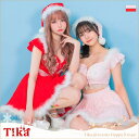 【マラソン期間中 5%OFFクーポン】Tika フラワー刺繍レース×フロントジップフレアミニドレス クリスマスドレス サンタコスプレ セクシーサンタ セットアップ バストカット キャバドレス キャバ ドレス Mサイズ レッド ピンク 戦慄かなの 頓知気さ