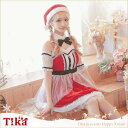 Tika シースルーフィッシュテール×アメリカンスリーブサンタコスチューム サンタコスプレ ガーリーサンタ クリスマス ウエストマーク フレア ハイネック 露出...