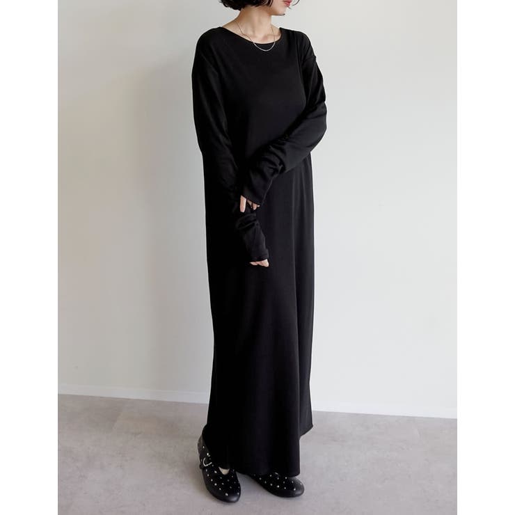 Re:EDIT [乾燥機対応]リブカットソーバックシャンナローワンピース ワンピース・ドレス shoplistselect-10402185 SHOPLIST サンプル画像2