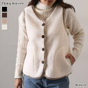 REAL STYLE ボアベスト レディース 秋冬 秋 冬 前開き 厚手 おしゃれ Vネック 暖かい 防寒 軽い アウター 羽織り ゆったり カジュアル フリース トップス