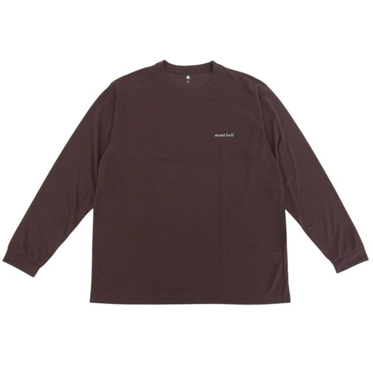 Riverall mont-bell モンベル Tシャツ ロンT メンズ 長袖 XS～XXL ダークブラウン WIC.ロングスリーブT RLR1114688DBN mont-bell トップス