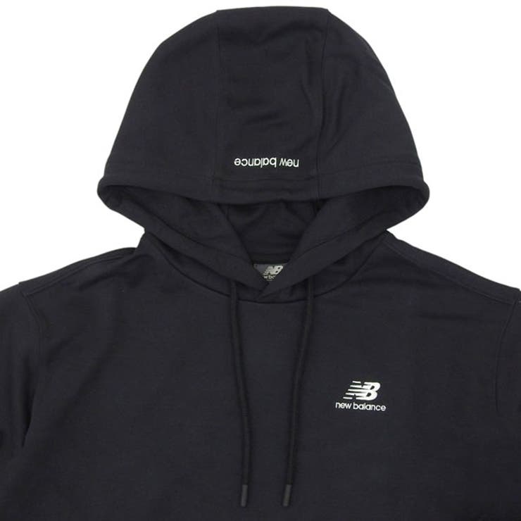 Riverall New Balance ニューバランス パーカー フーディー プルオーバー メンズ レディース L コットン ブラック Essential Small Logo Hoodie NBN0E11013-BLACKL New Balance 3