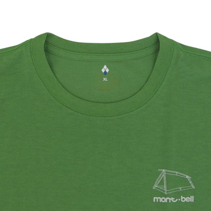 Riverall mont-bell モンベル Tシャツ メンズ レディース 半袖 XS〜XL グリーン 50th WIC.T ムーンライト テント RS1114004GN mont-bell トップス 3