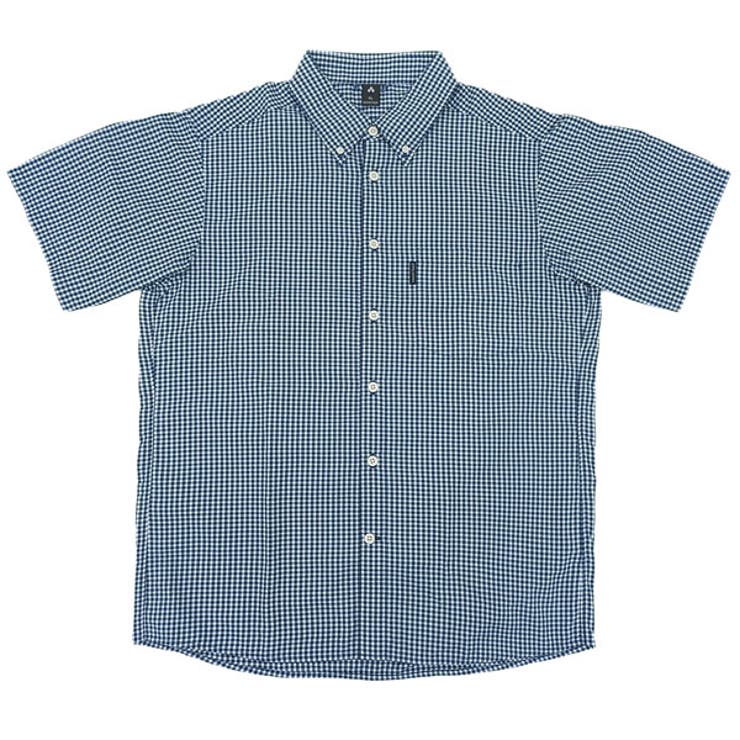 Riverall mont-bell モンベル ボタンダウンシャツ メンズ 半袖 クールビズ XL ネイビー WIC. ドライタッチ ショートスリーブシャツ RLR1114549NV mont-bell トップス