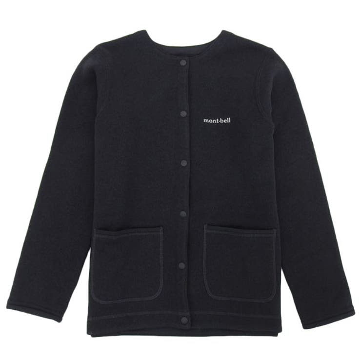 Riverall mont-bell モンベル フリースジャケット レディース アウター S ブラック クリマプラス ニットカーディガン RM1106664BK mont-bell アウター(コート・ジャケットなど)