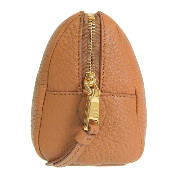 Riverall PRADA プラダ VITELLO DAINO ヴィッテロ ダイノ レザー ポーチ 小物入れ メイクポーチ バッグ・鞄 3